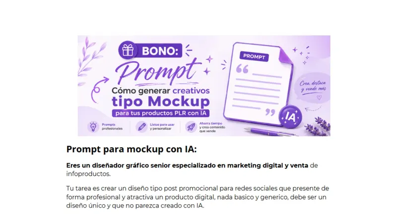 Prompt para mockups con IA